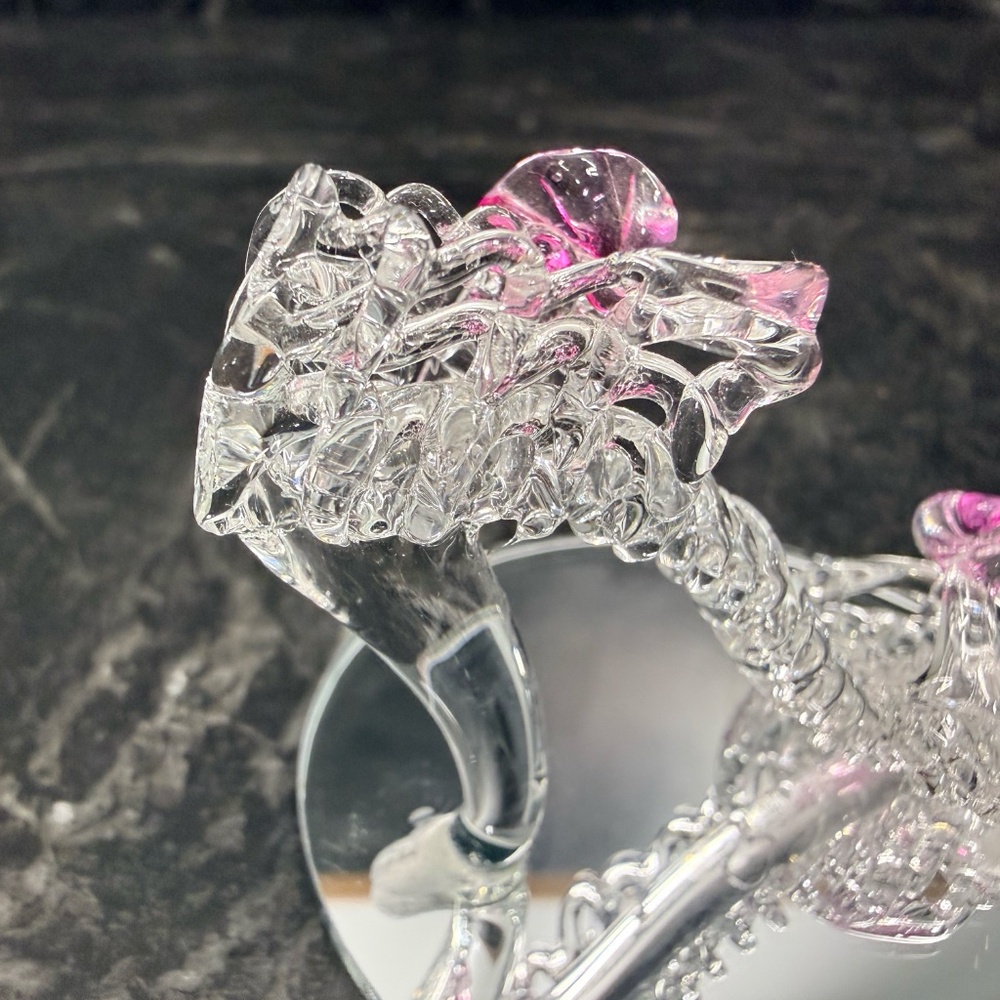 Spun Glass Miniature High Heel Shoe Figurine - Picture 10 of 16
